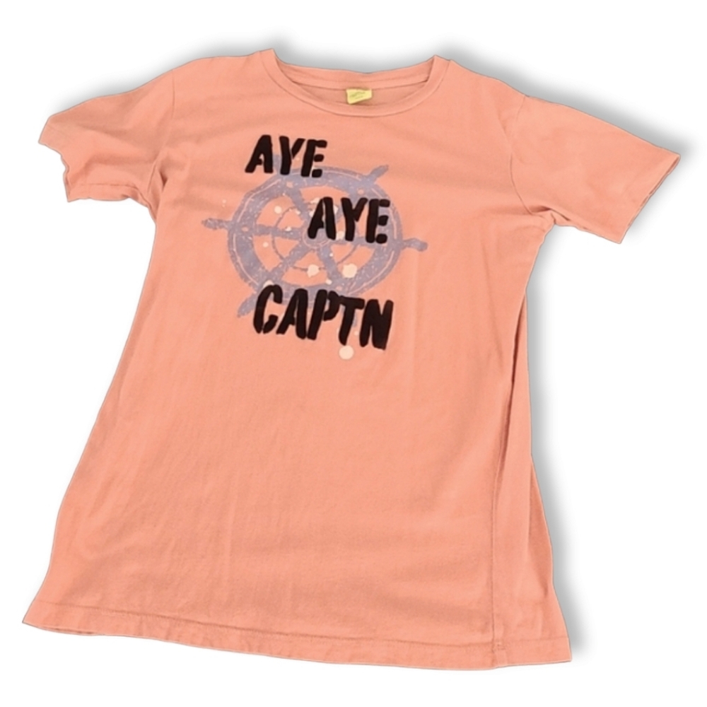 VTG CREWCUTS J. CREW Aye Aye Captain Pirate Graphic Tee Boys 12 Shirt Nautical - Picture 11 of 12